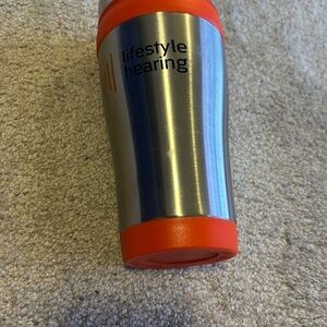 Affordable Fashion Finds Silver and Orange Insulated Drinkware